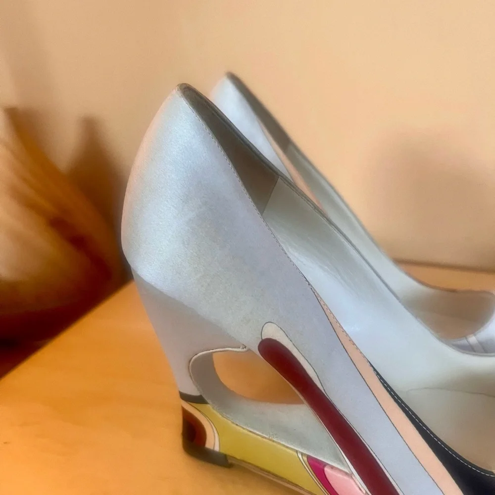 Emilio Pucci Stilettos with Cut-Out Heel - New
